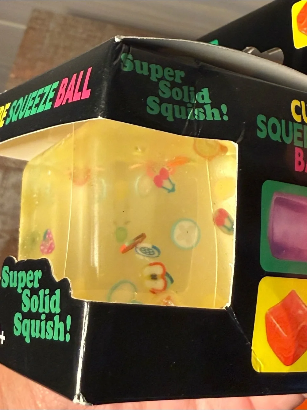 Mini squishy dumpling glitter & Fruit Cube Squeeze